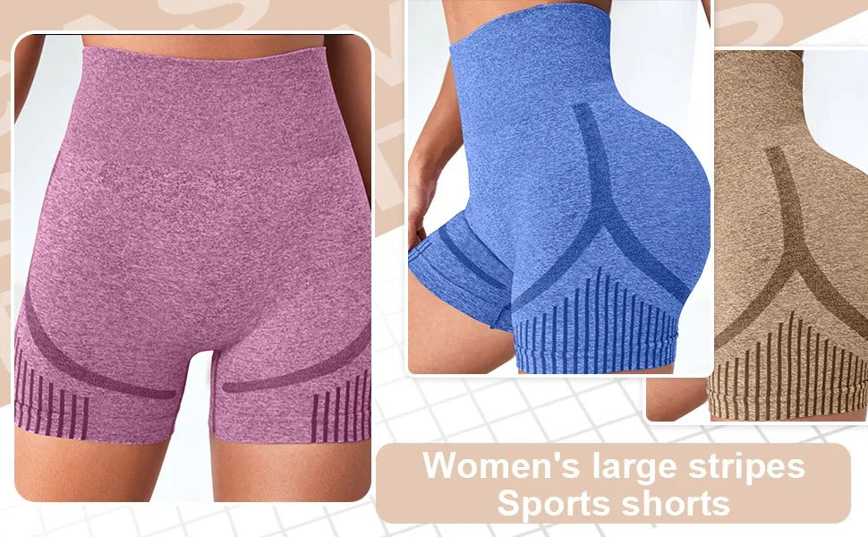 Women High Waist Yoga Shorts Push Up Fitness Gym Shorts Scrunch Butt Running Leggings Quick Dry Cycling Workout Sportswear