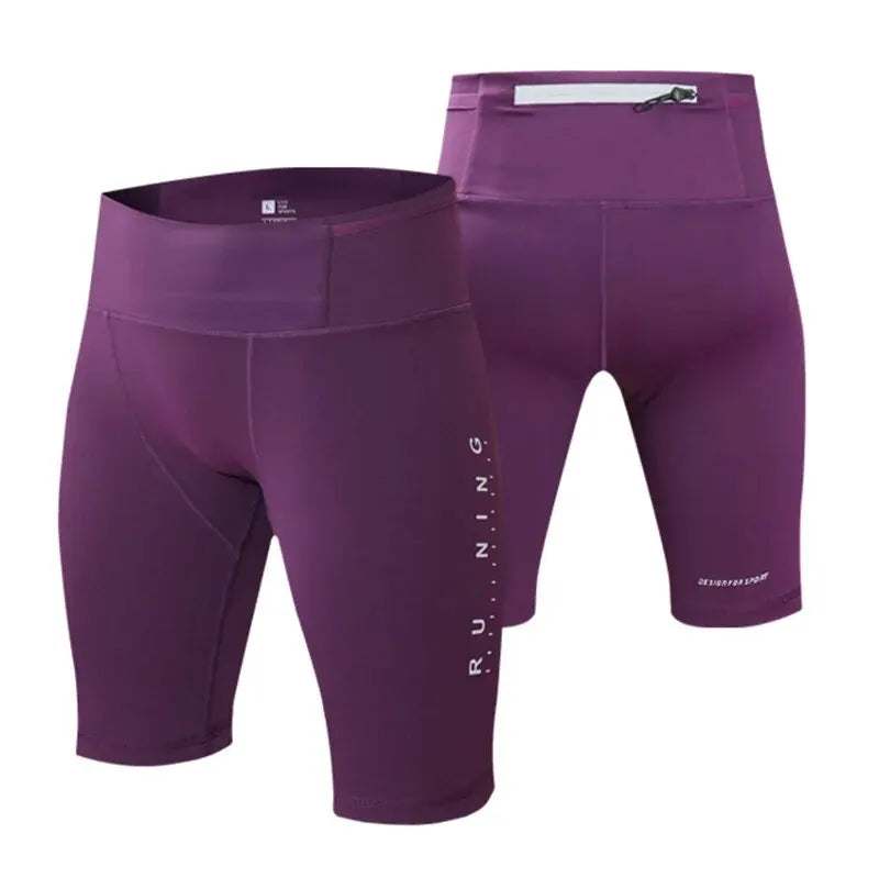 Men Women Tight Fitness Gym Shorts 2024 Summer Elastic Quick-dry Compression Workout Training Exercise Running Sports Shorts
