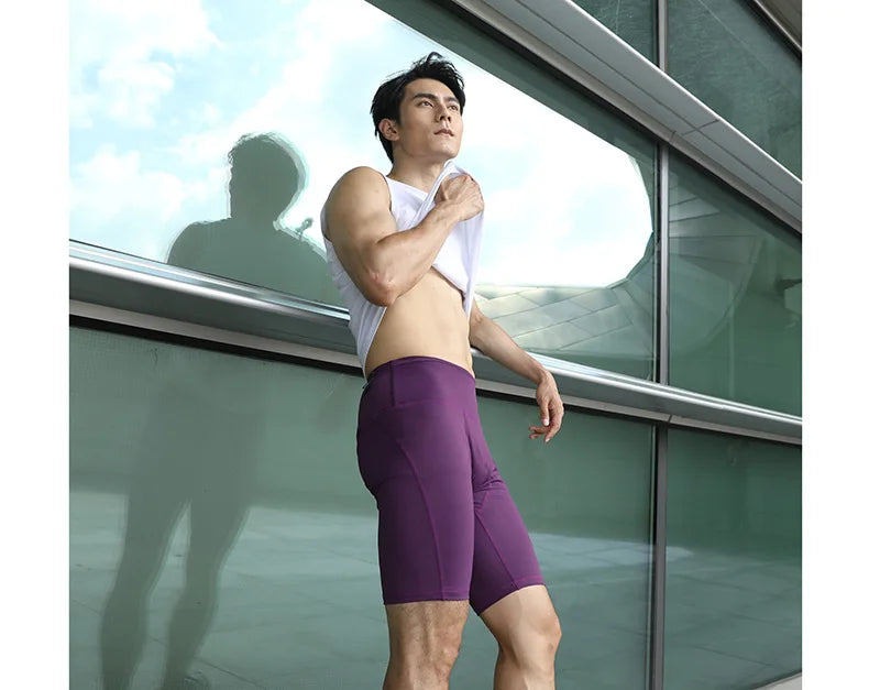 Men Women Tight Fitness Gym Shorts 2024 Summer Elastic Quick-dry Compression Workout Training Exercise Running Sports Shorts