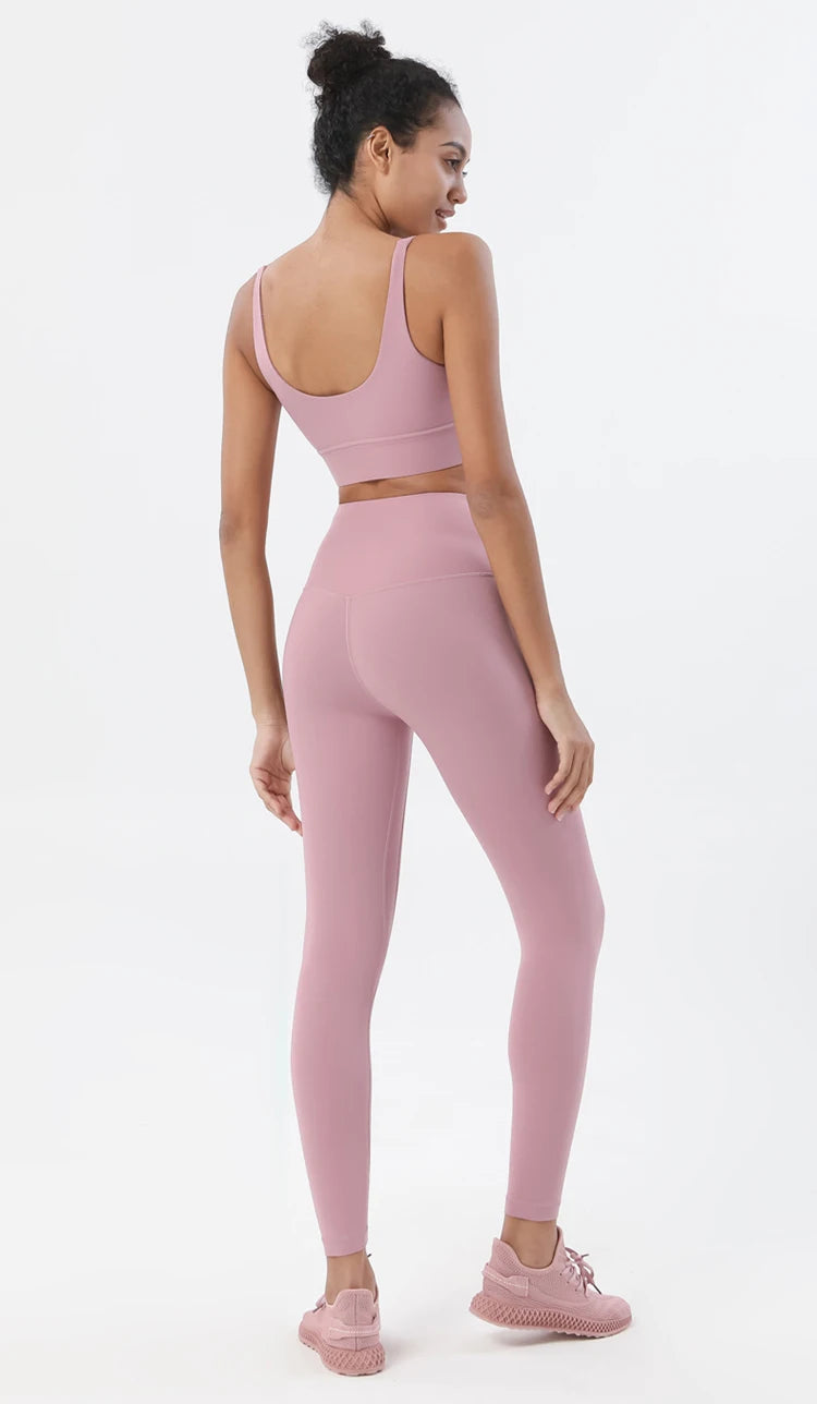 Nylon Tracksuits Women's Yoga Set Sports Suit Gym Fitness