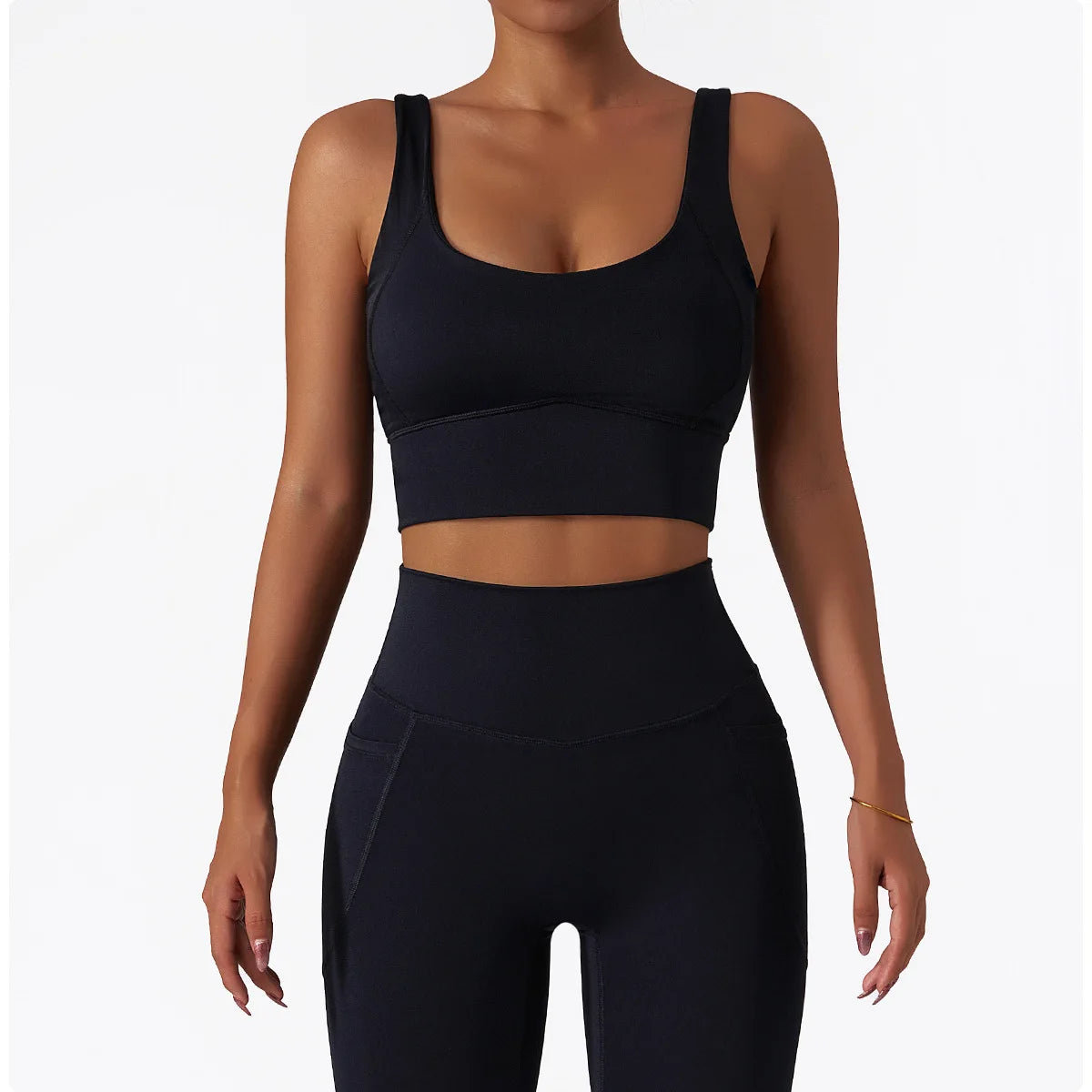 2PCS Seamless Women Tracksuit Yoga Set Workout Sportswear