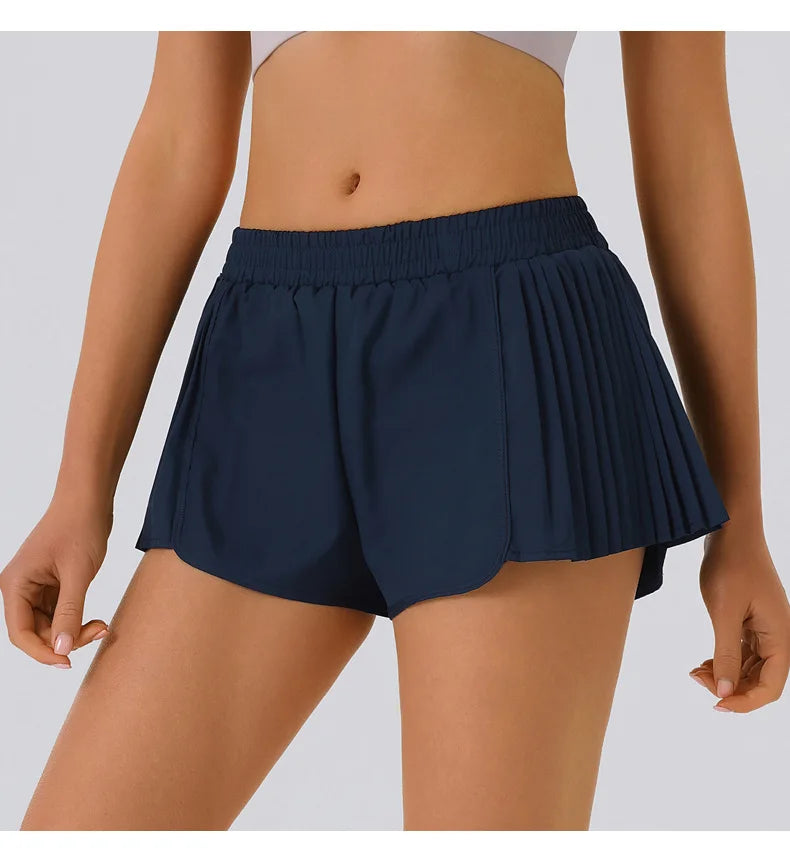 2025 New Summer Gym Running Shorts Casual Quick Dry Sports Shorts Women Biker Cycling Shorts Athleisure Yoga Shorts