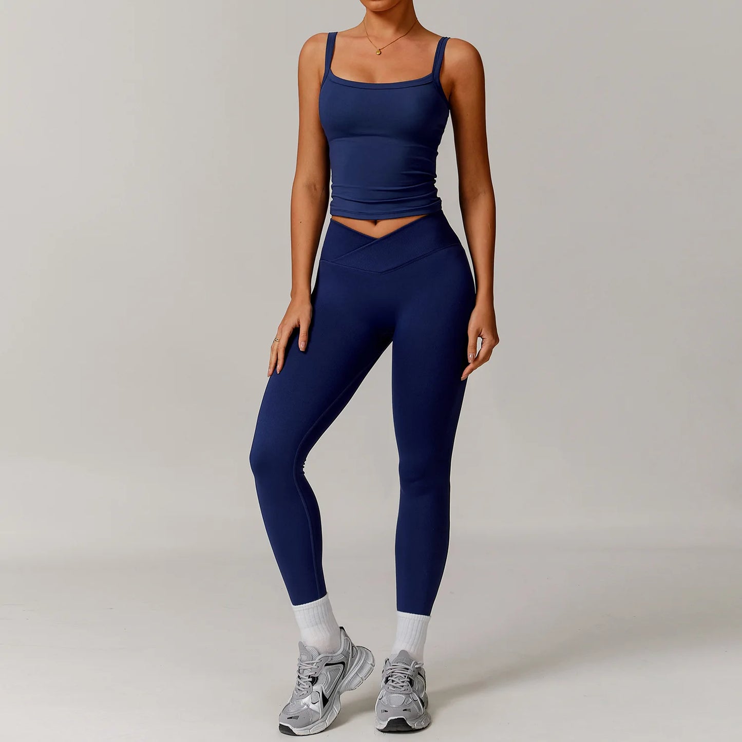 2 Pieces Yoga Suit Sports Set Women Athletic Wear Gym