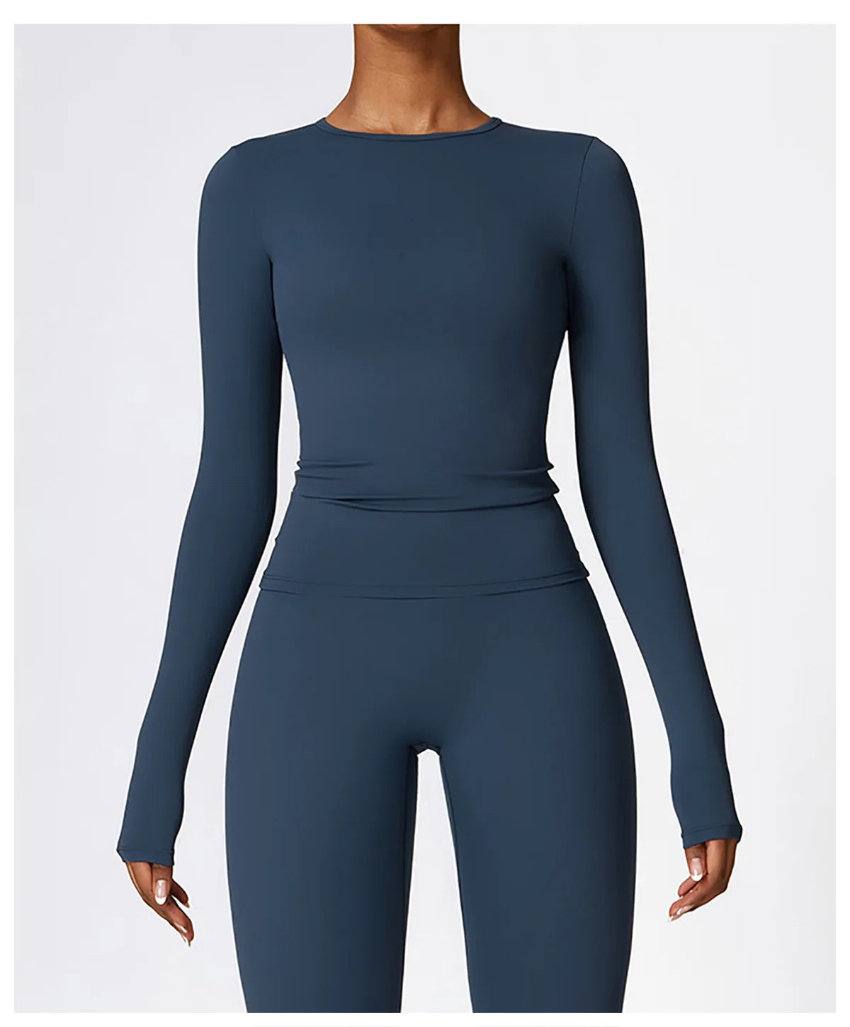 Long Sleeve Fitness Crop Top