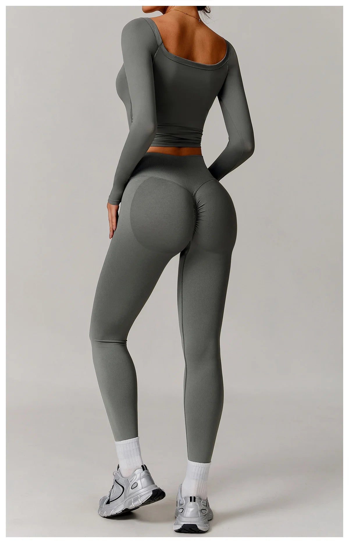 2 Pieces Yoga Suit Sports Set Women Athletic Wear Gym