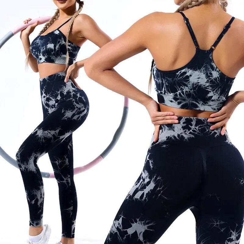 Tie Dyed Seamless Suspender Vest