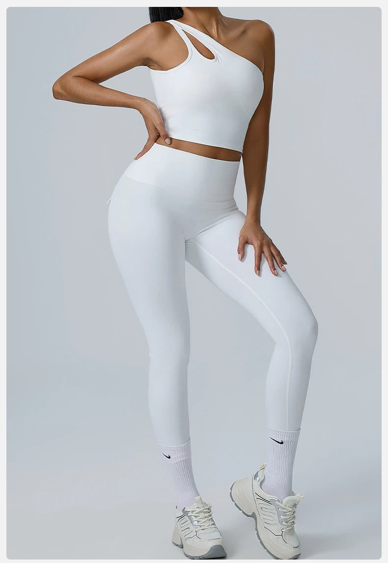 2PCS Seamless Yoga Women Sexy Set Athletic Wear