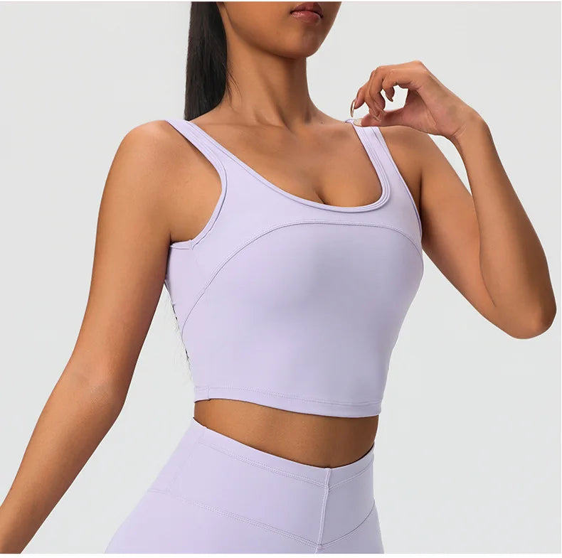 2 Pieces Women's High Quality Soften Yoga Set Sports Suit Gym Set