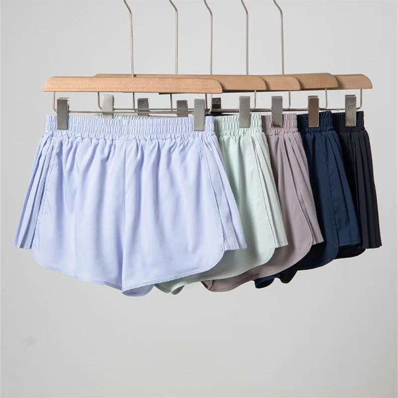 2025 New Summer Gym Running Shorts Casual Quick Dry Sports Shorts Women Biker Cycling Shorts Athleisure Yoga Shorts