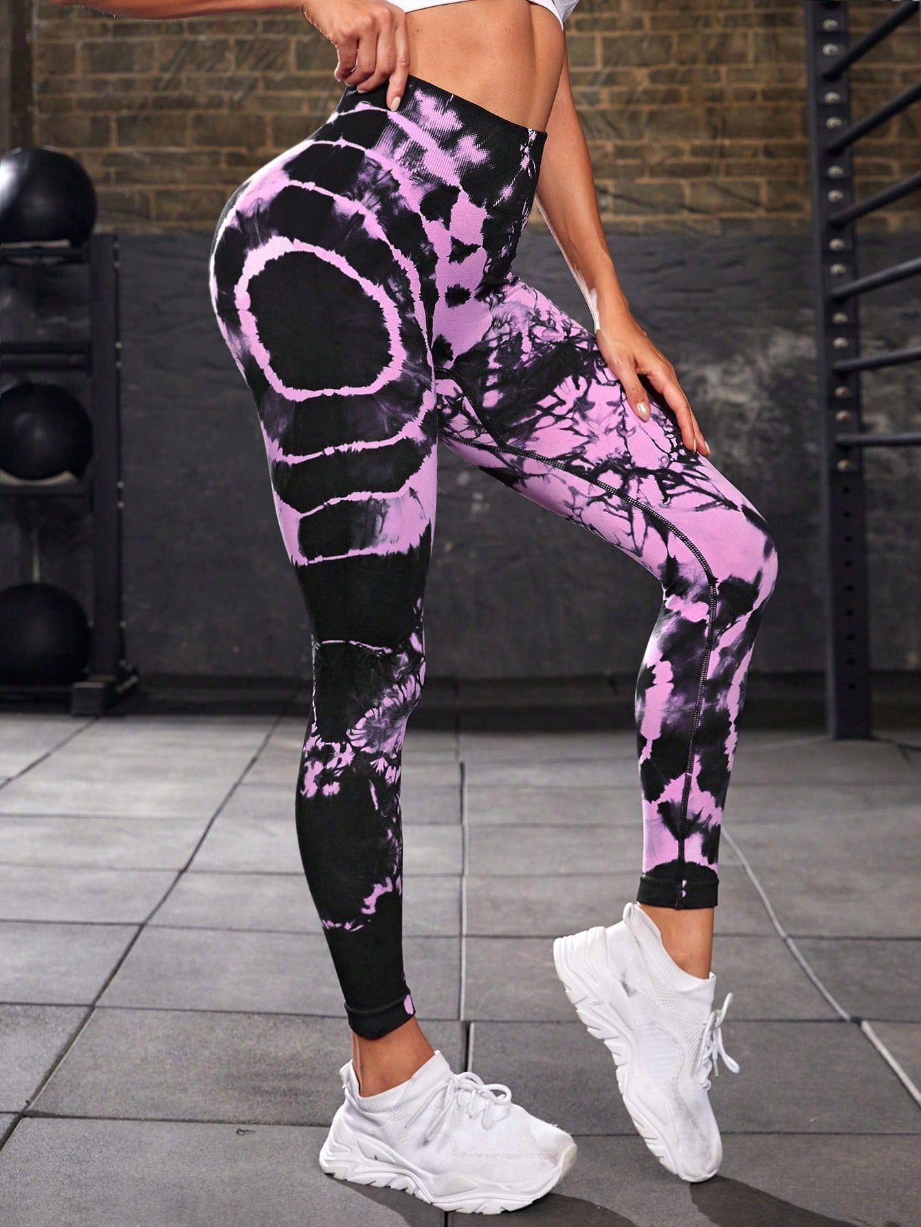 Women Print Seamless Pants Leopard High Waist