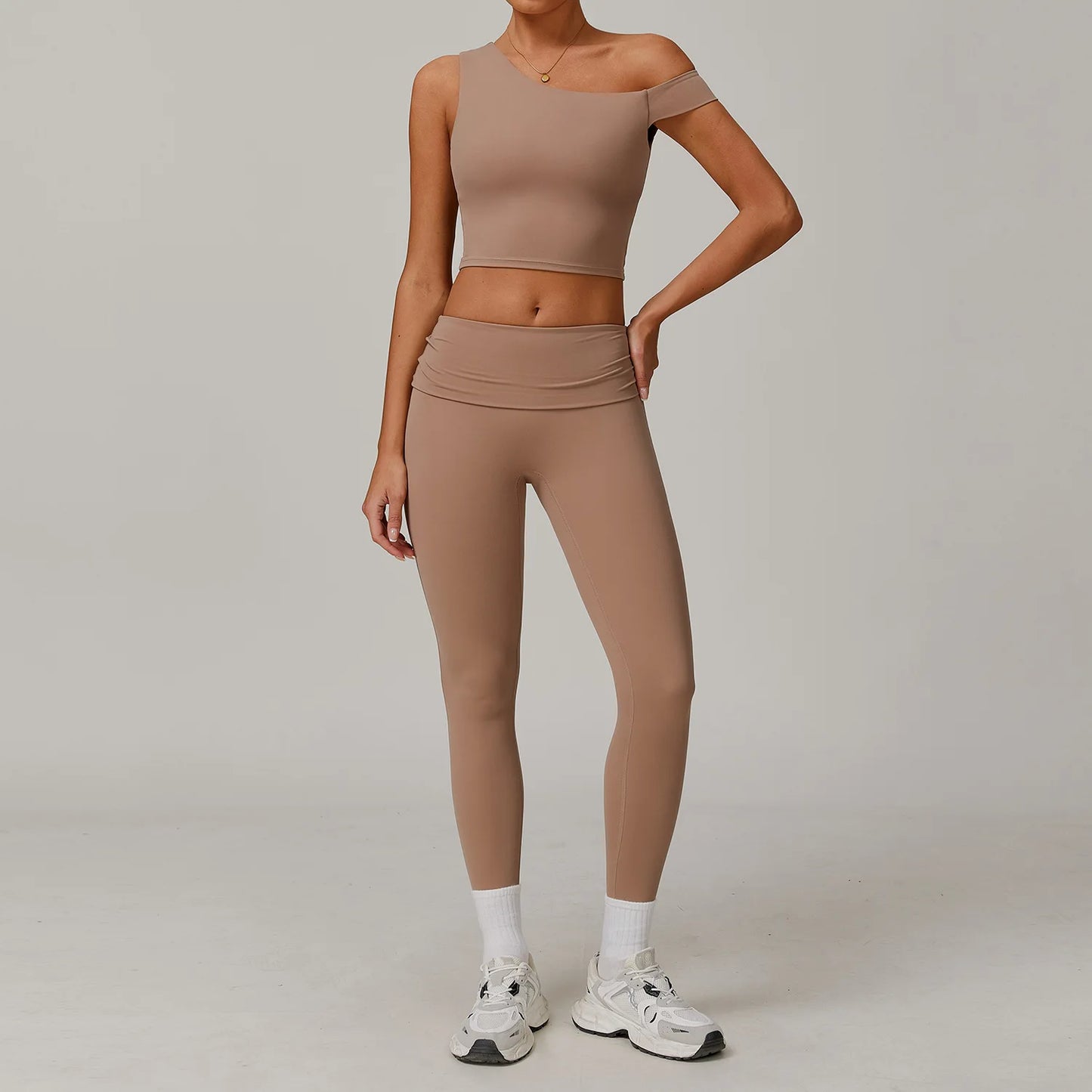 2 Piece Fitness Sportswear Gym Tracksuit High Waist Leggings