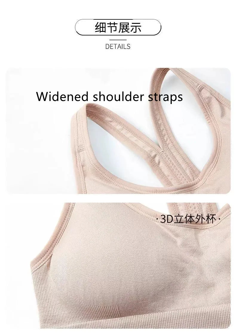 Tank Top Women Gym Sports Bra Push Up Crop Top
