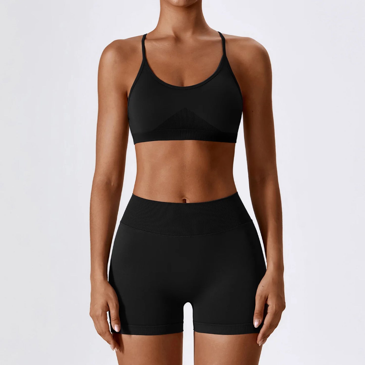 Seamless Yoga Set Gym Suit
