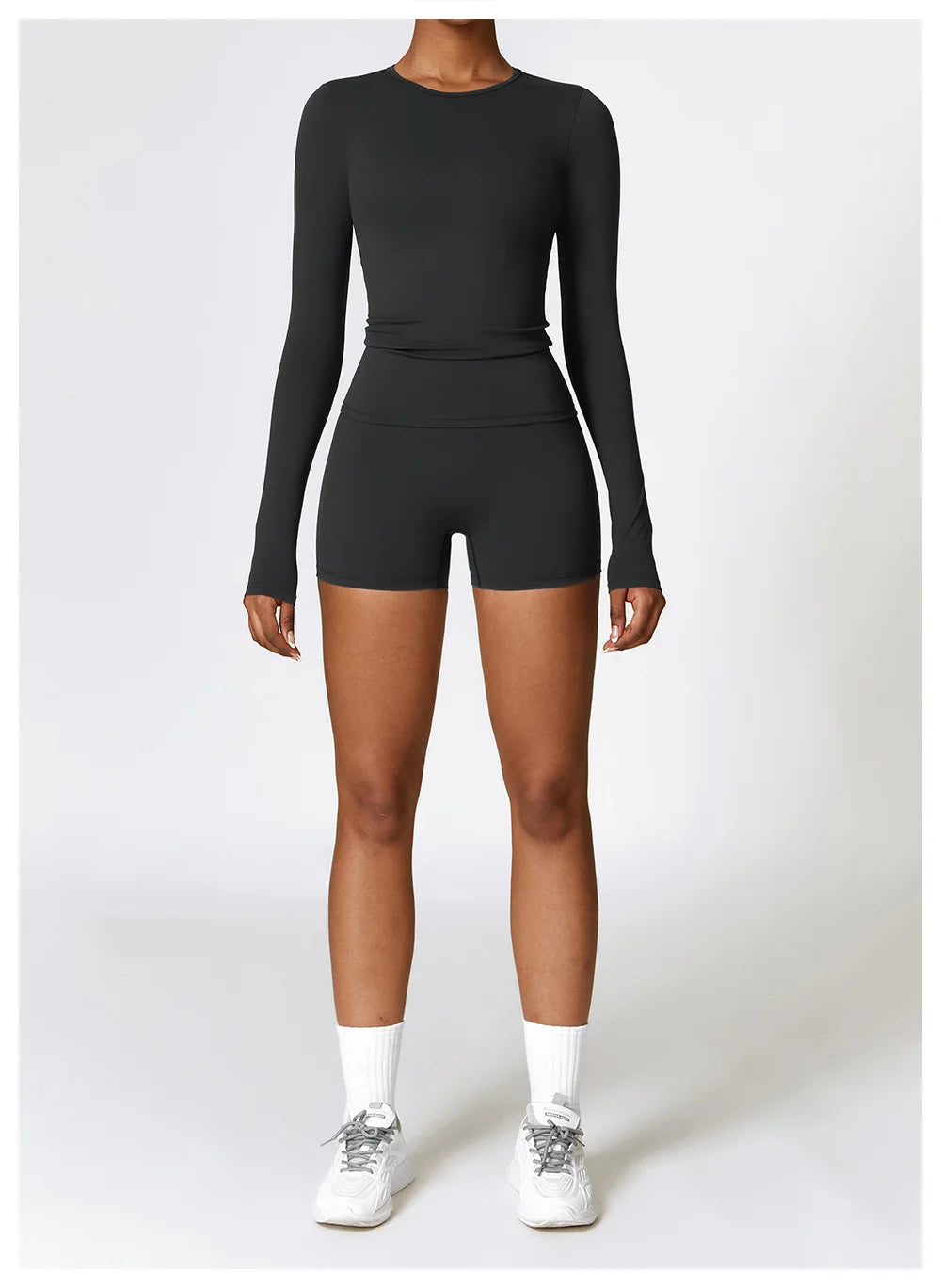 Long Sleeve Fitness Crop Top
