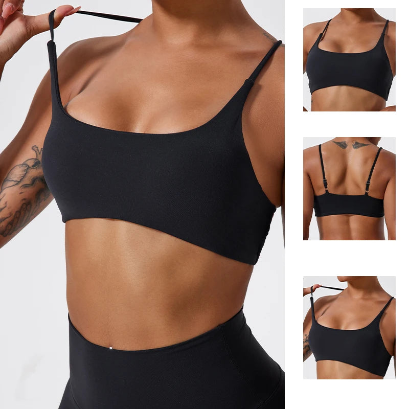 Super Soft Fabric Back Cross Sports Bra