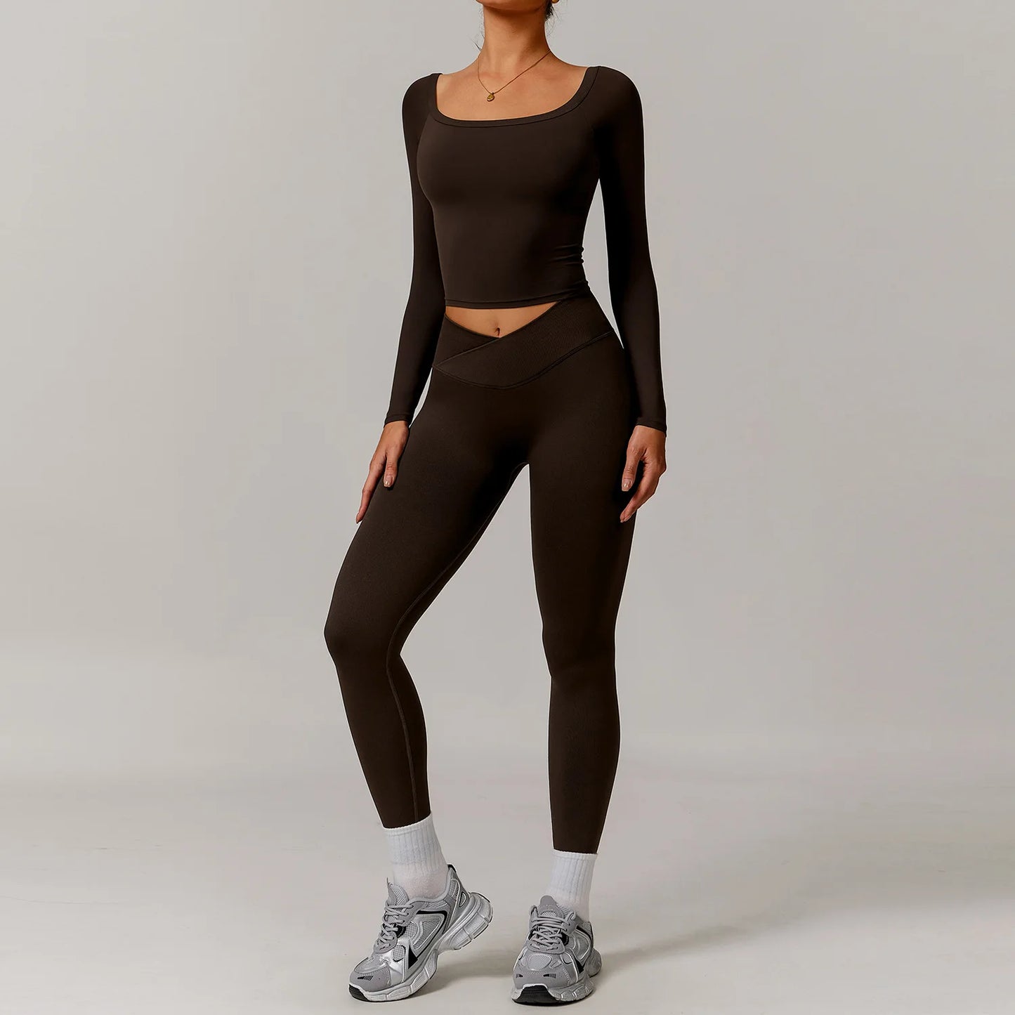 2 Pieces Yoga Suit Sports Set Women Athletic Wear Gym