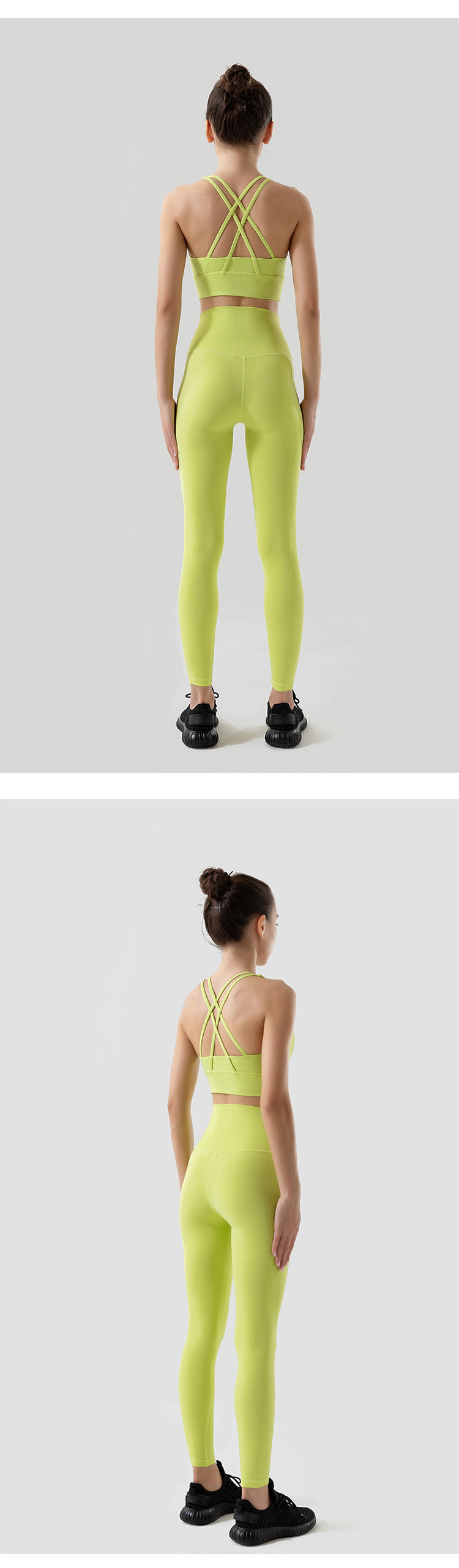 Sportswear Yoga Set Leggings and Tops Fitness