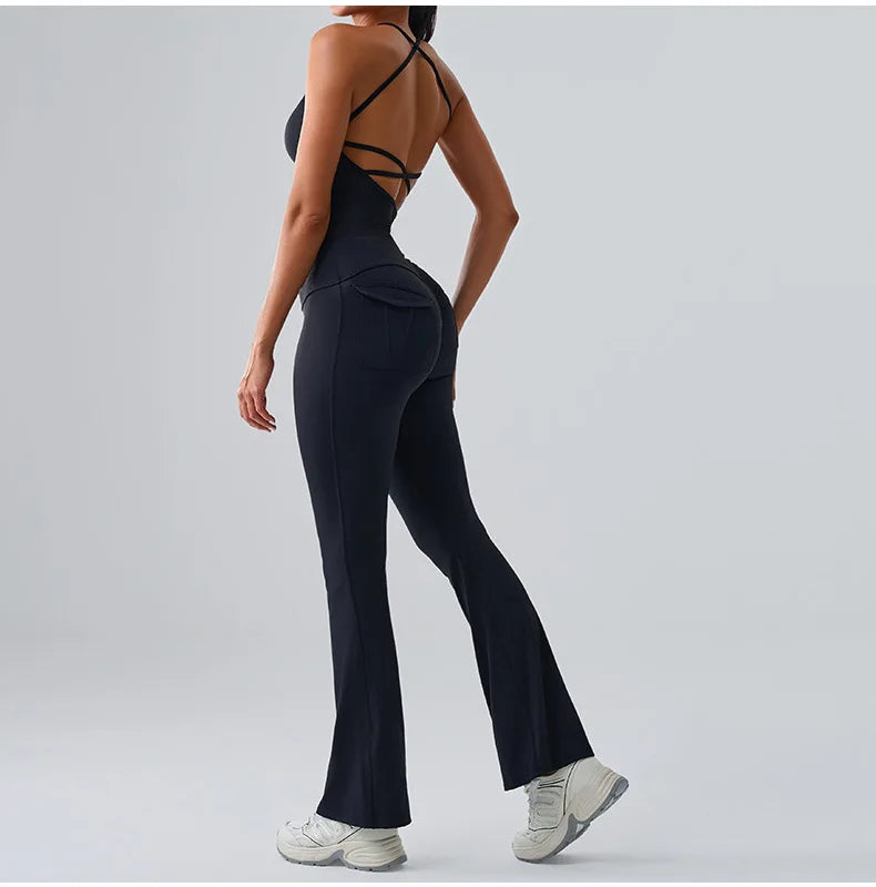Sexy Women's Feeling Naked Training Set Gym Yoga 2 Pieces