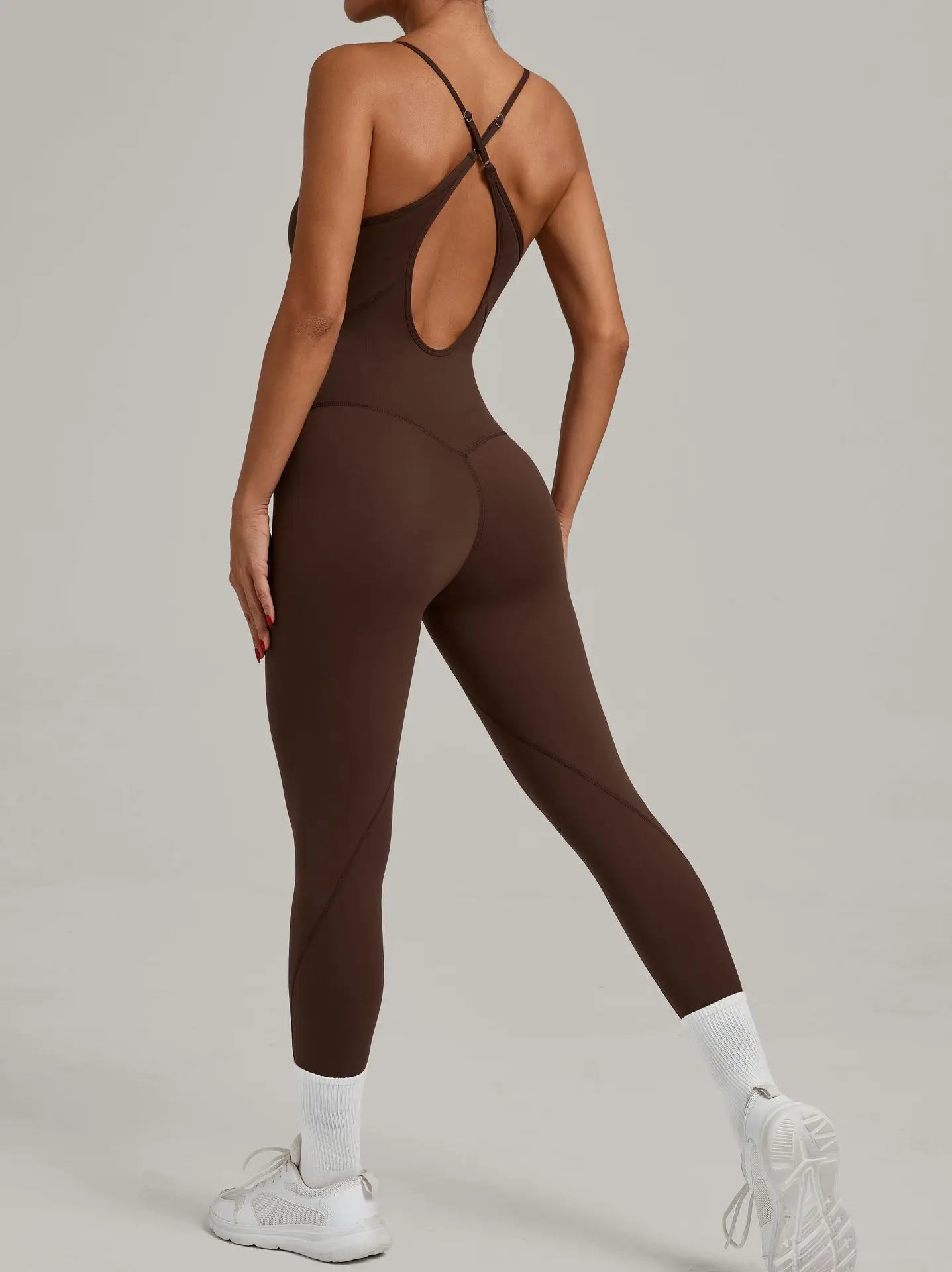 Women Yoga Backless Set Gym High Intensity Workout Clothing Seamless High Waist