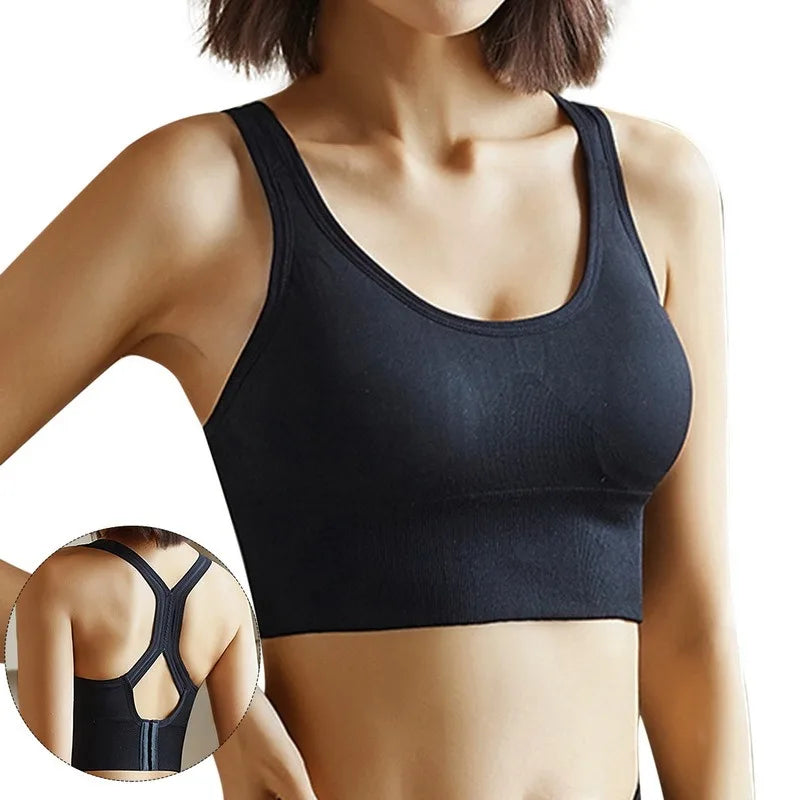 Tank Top Women Gym Sports Bra Push Up Crop Top
