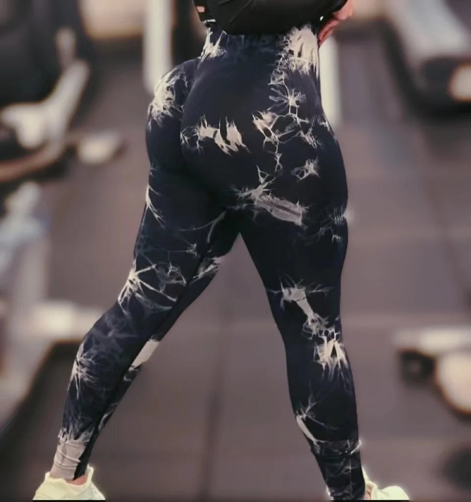 23 Colours Tie Dye Seamless Leggings Push Up