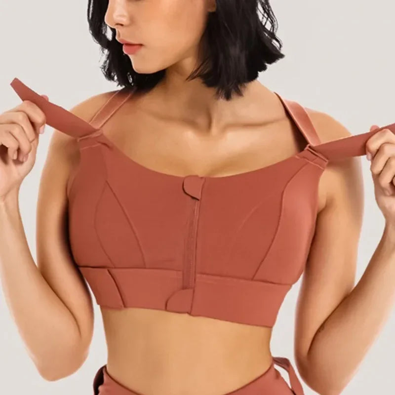 Sports Bra with Zipper