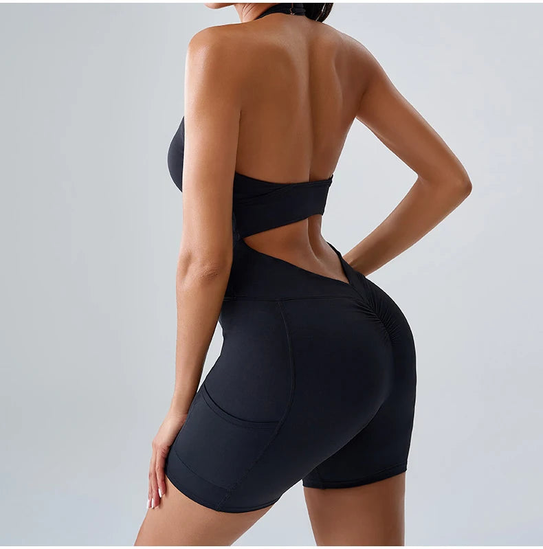 Fitness Sports Bodysuit Women Yoga Suit Jumpsuits