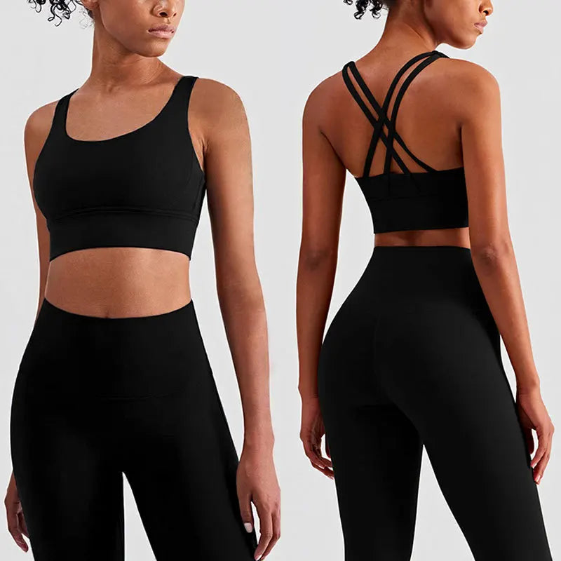 2 Piece Yoga Clothes Women's Tracksuit Athletic Wear