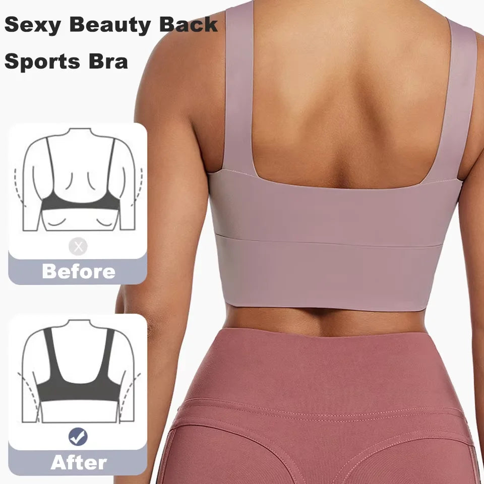 Sports Yoga Bra Nylon Soft Stretchy