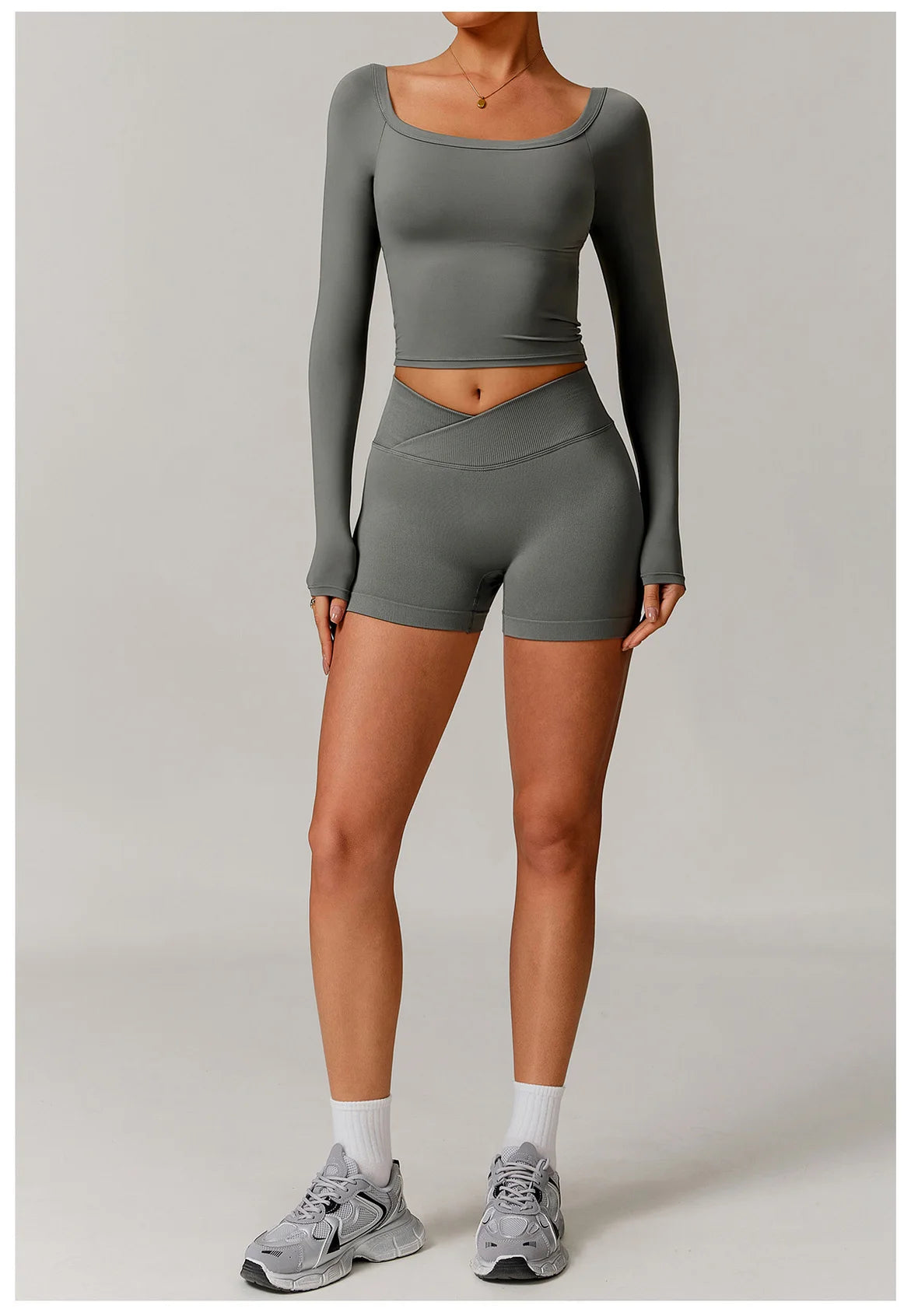 2 Pieces Yoga Suit Sports Set Women Athletic Wear Gym