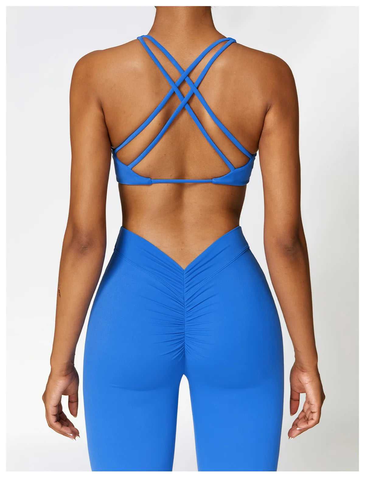Yoga Set 2 Pieces Gym Set Workout Clothes for Women Seamless High Waist Leggings
