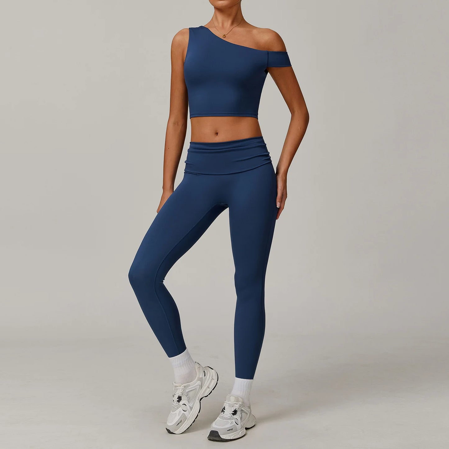 2 Piece Fitness Sportswear Gym Tracksuit High Waist Leggings