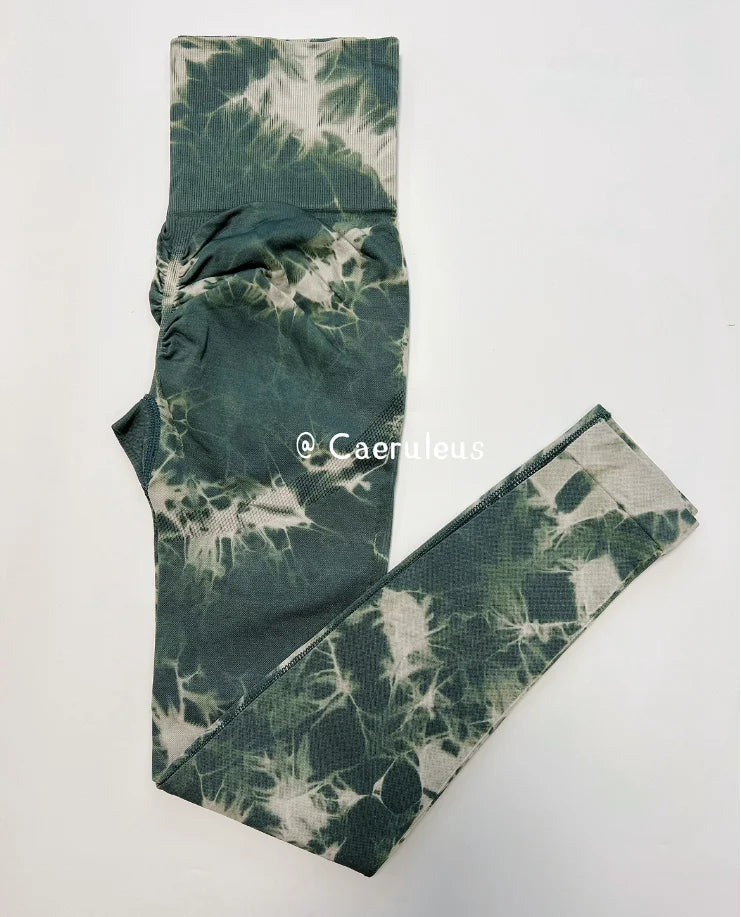 23 Colours Tie Dye Seamless Leggings Push Up