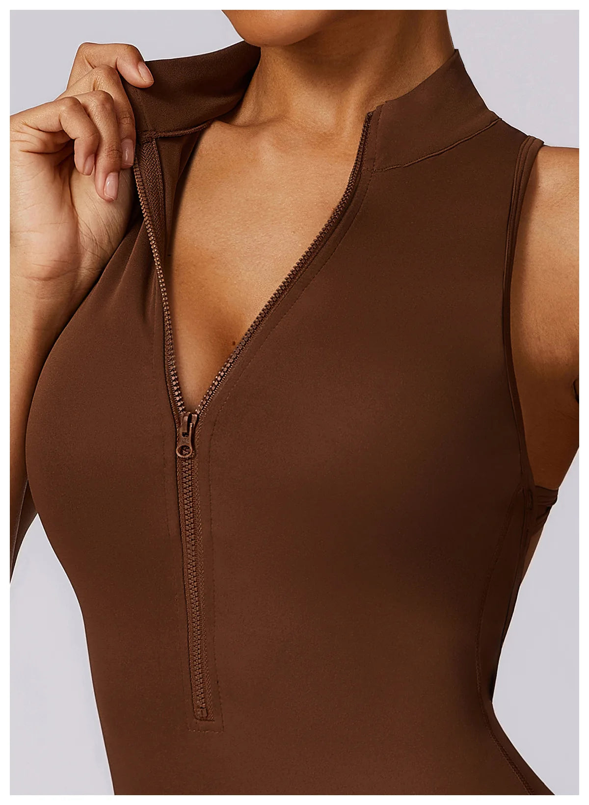 Zipper Yoga Jumpsuit Fitness Sports