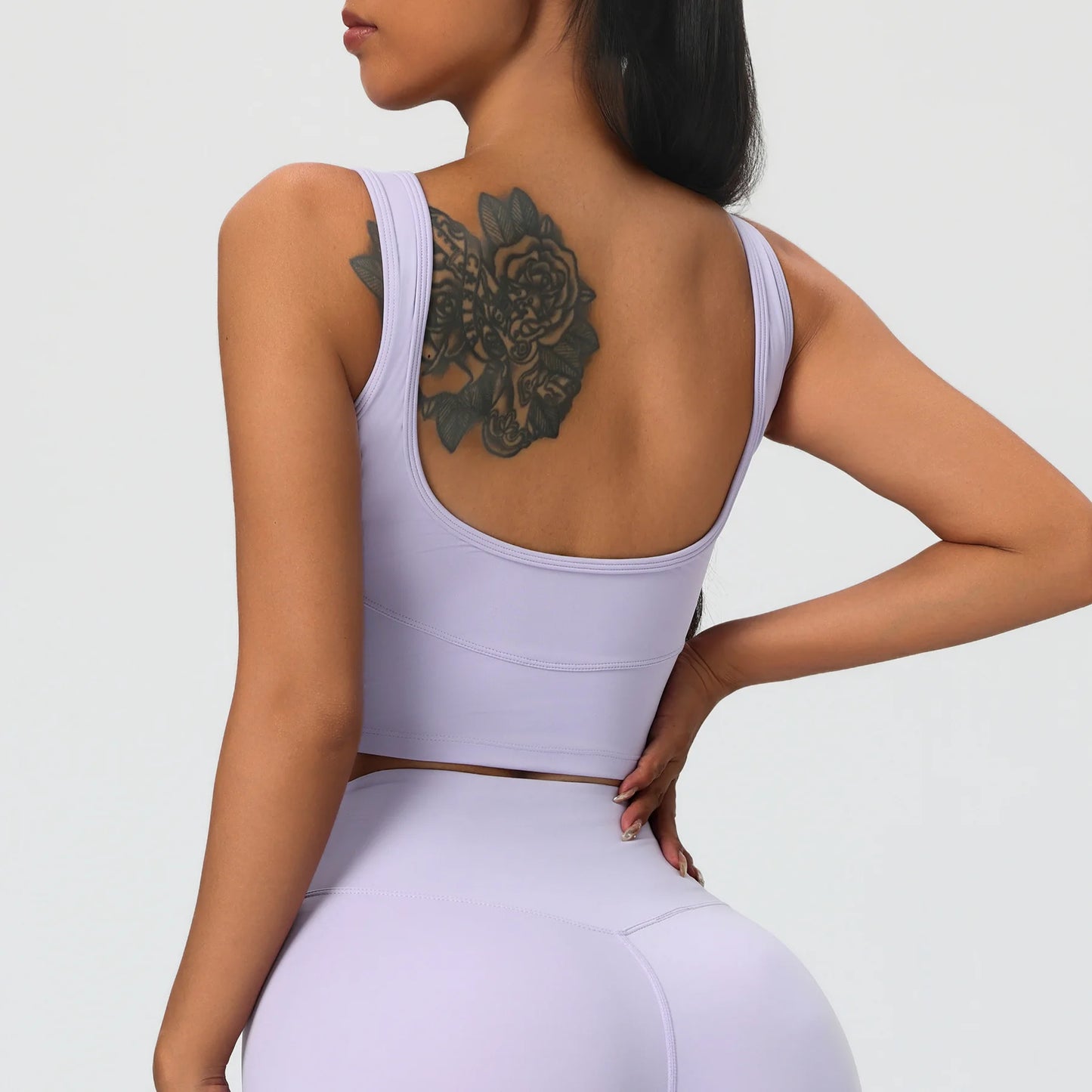 2 Pieces Women's High Quality Soften Yoga Set Sports Suit Gym Set