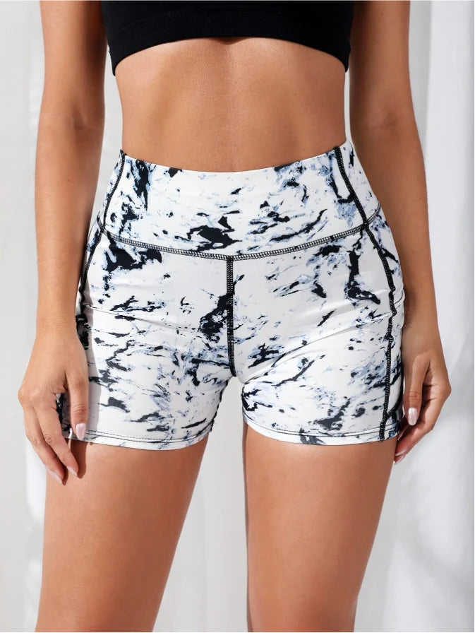 High-Waist Fitness Yoga Shorts