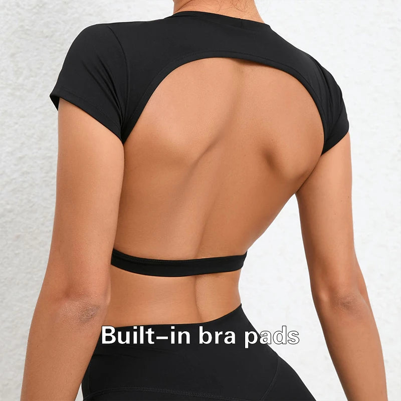 Backless Yoga Crop Top