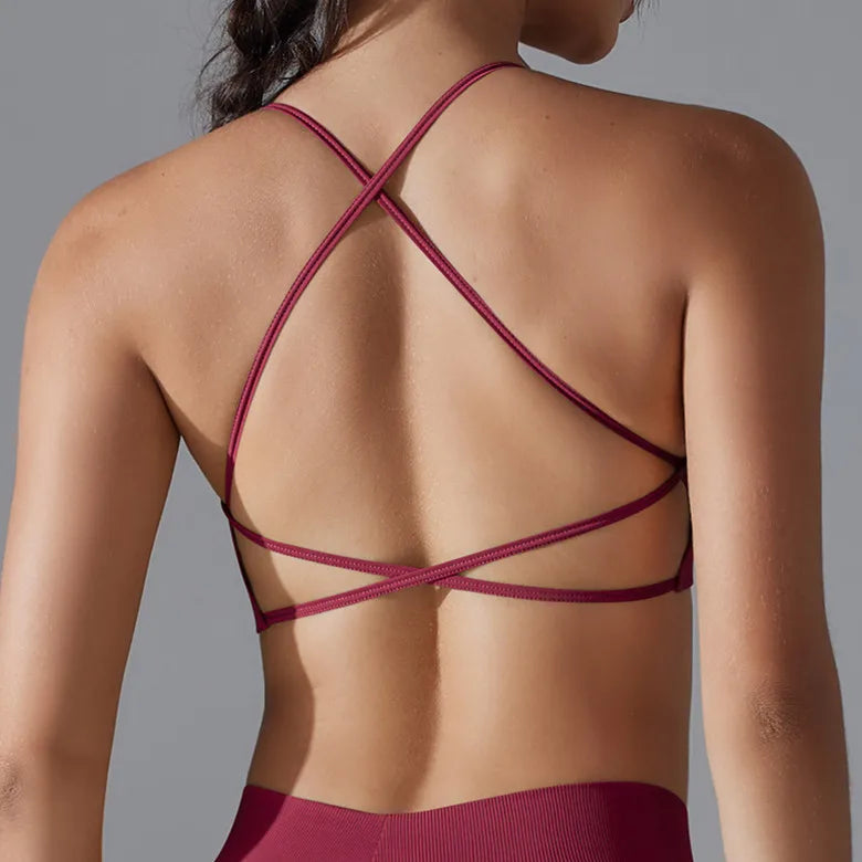 Cross Strap Sports Bra