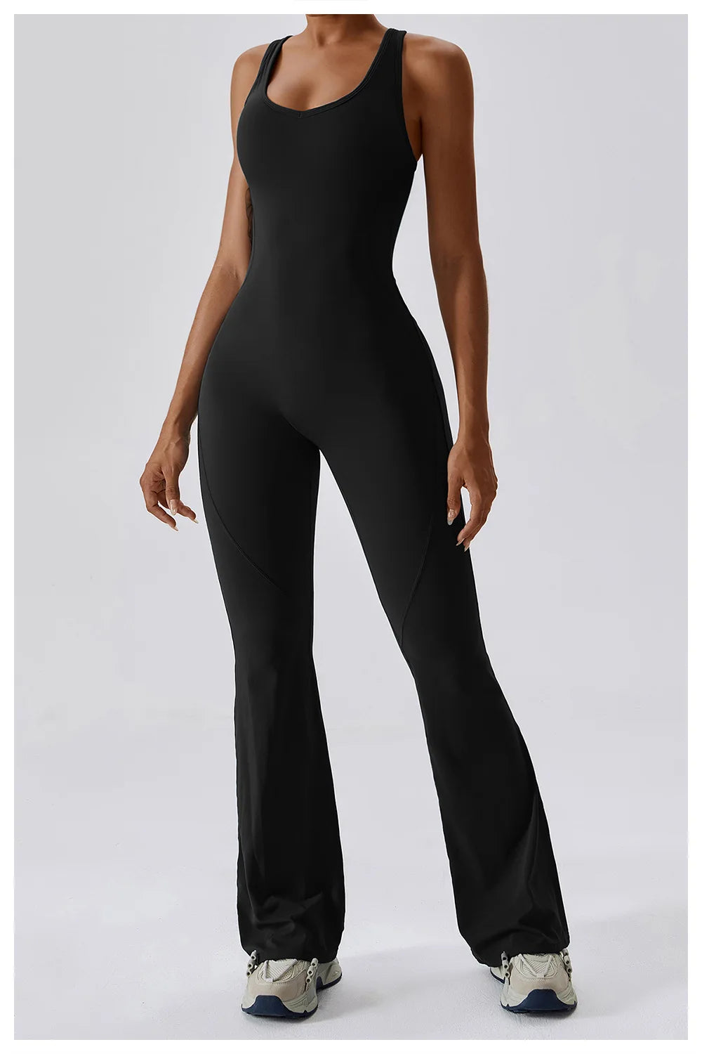 Solid Yoga Jumpsuit One Piece Outfit Fitness Bodysuit Workout Clothes