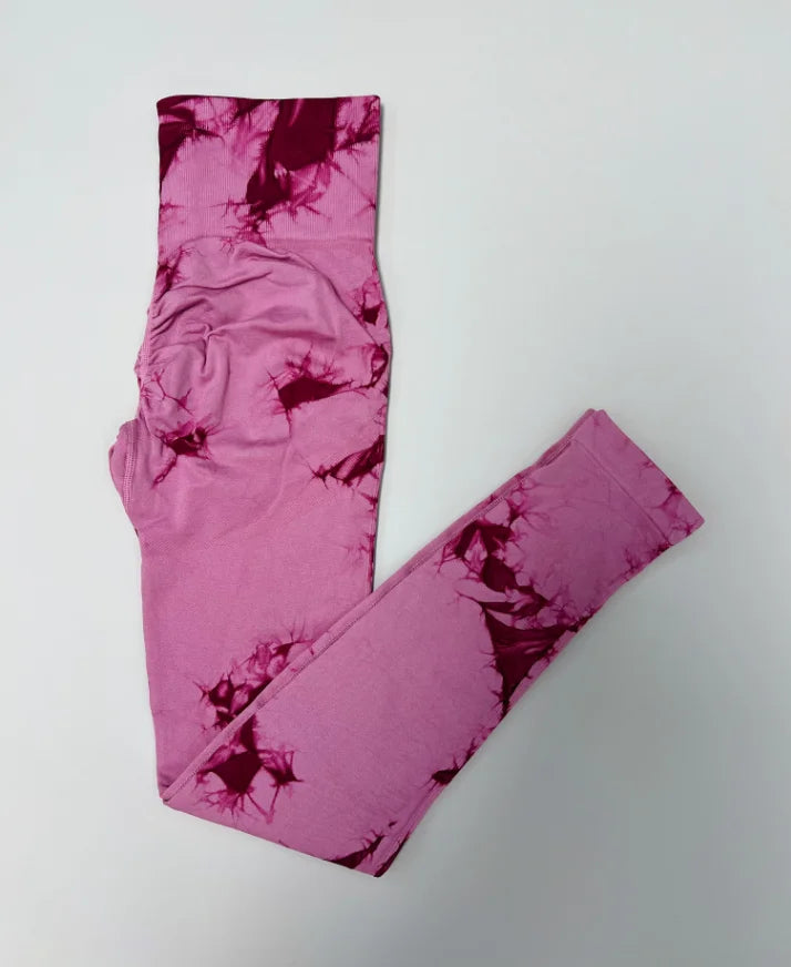 23 Colours Tie Dye Seamless Leggings Push Up