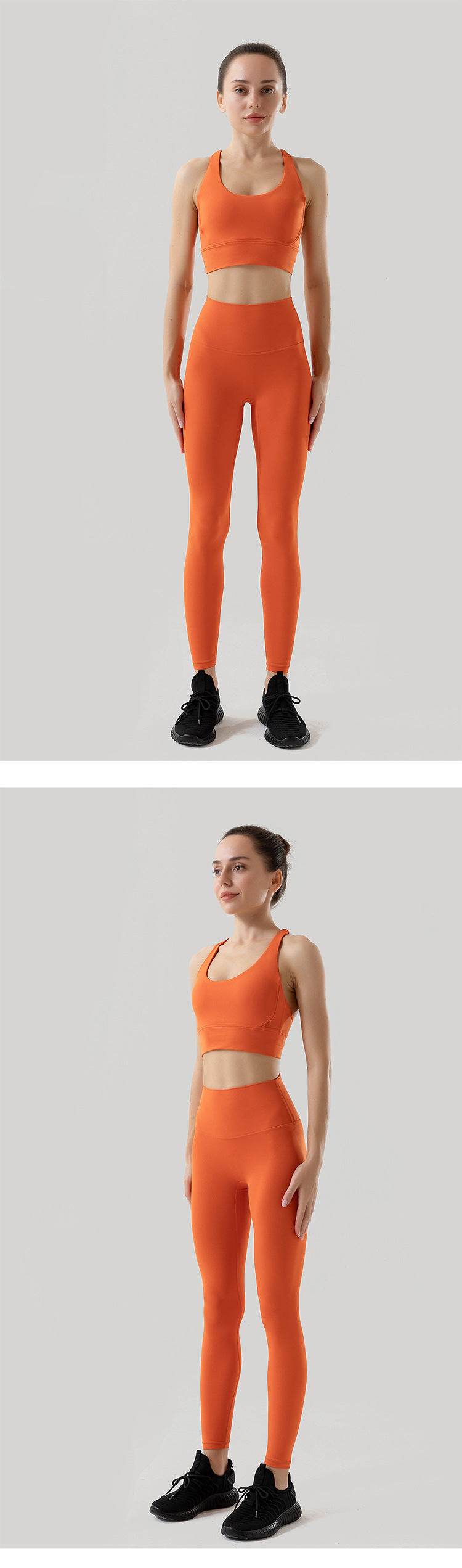 Sportswear Yoga Set Leggings and Tops Fitness