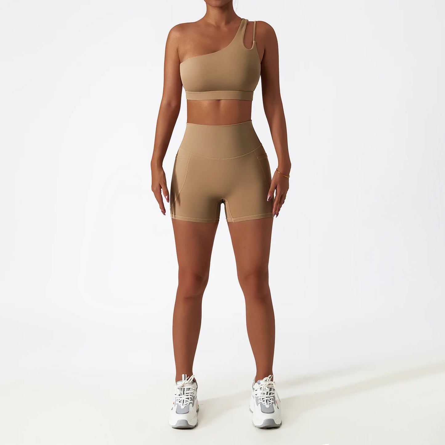 2PCS Seamless Women Tracksuit Yoga Set Workout Sportswear