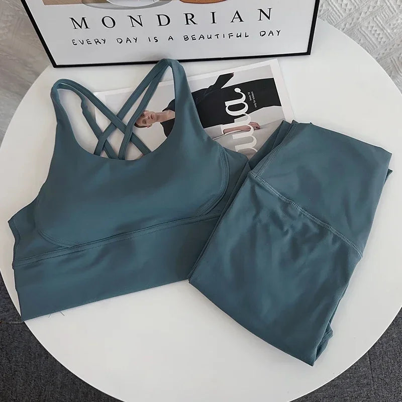 2 Piece Yoga Set Breathable Fitness