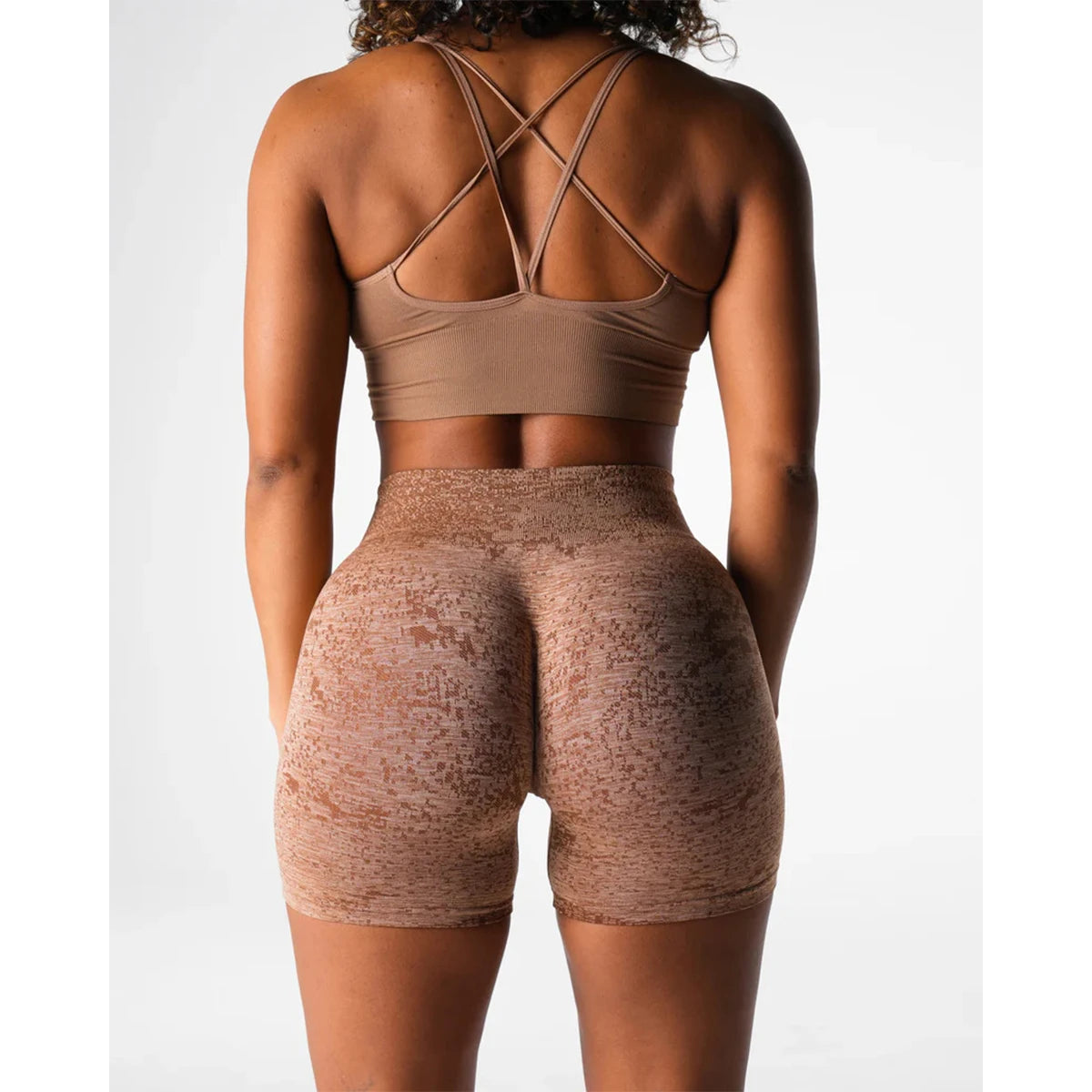 TKITK Digital Seamless Shorts Women Soft Workout Tights Fitness Outfits Spandex Yoga short Gym Wear Digital Seamless