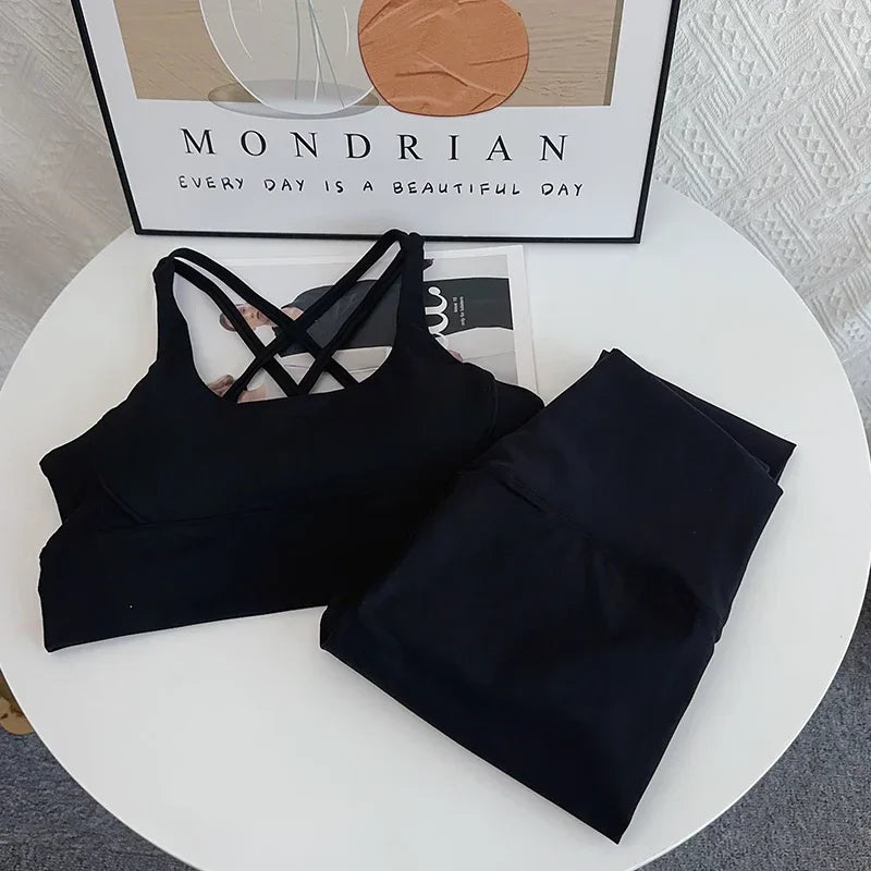 2 Piece Yoga Set Breathable Fitness