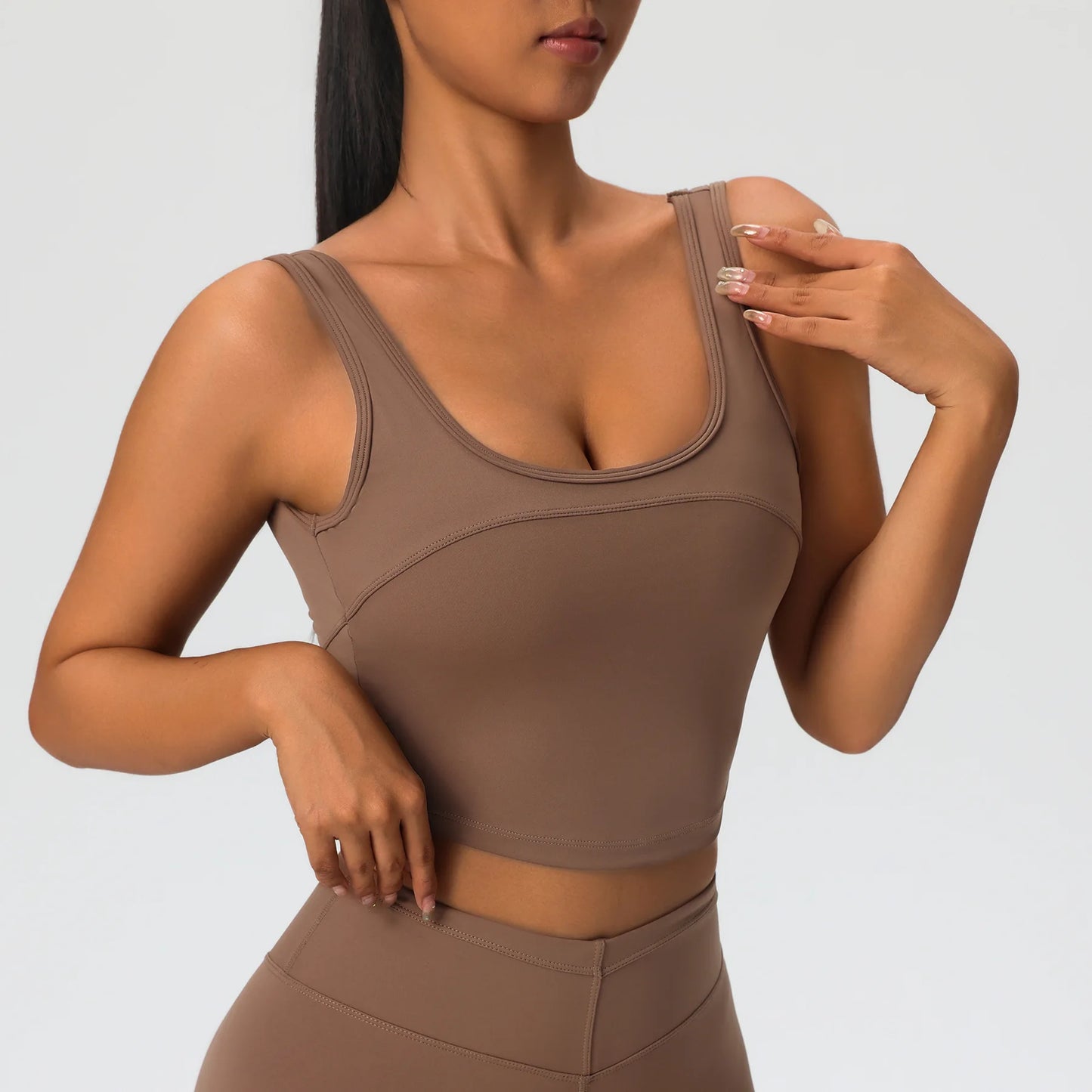 2 Pieces Women's High Quality Soften Yoga Set Sports Suit Gym Set