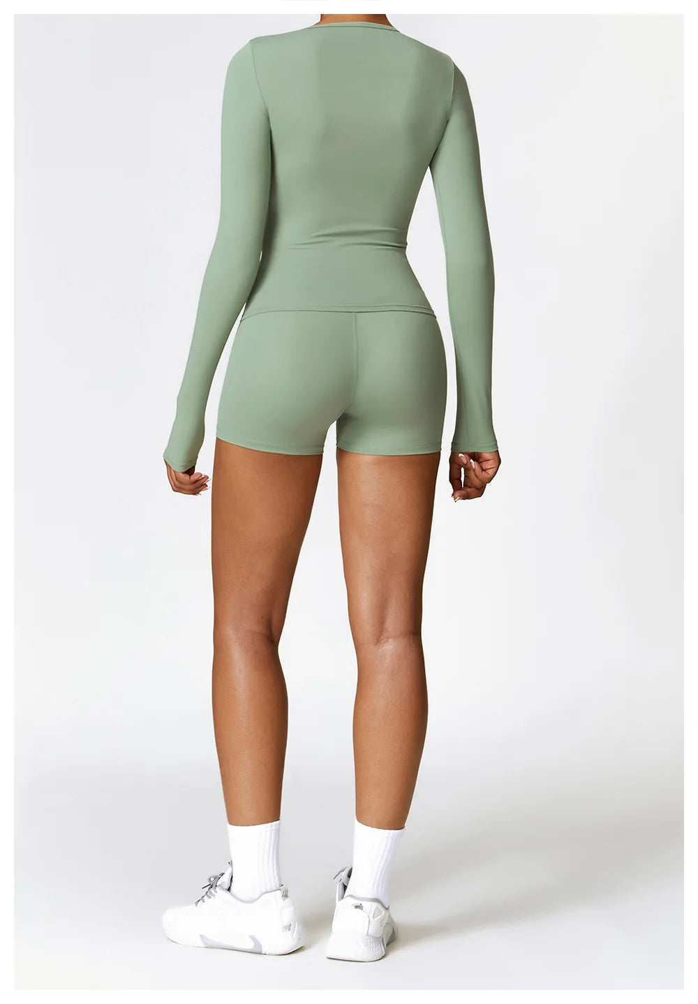 Long Sleeve Fitness Crop Top