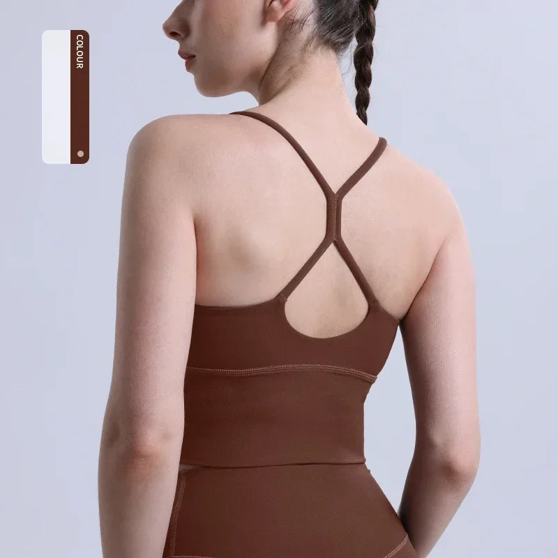 Cross Back Y Shape Sports Bra