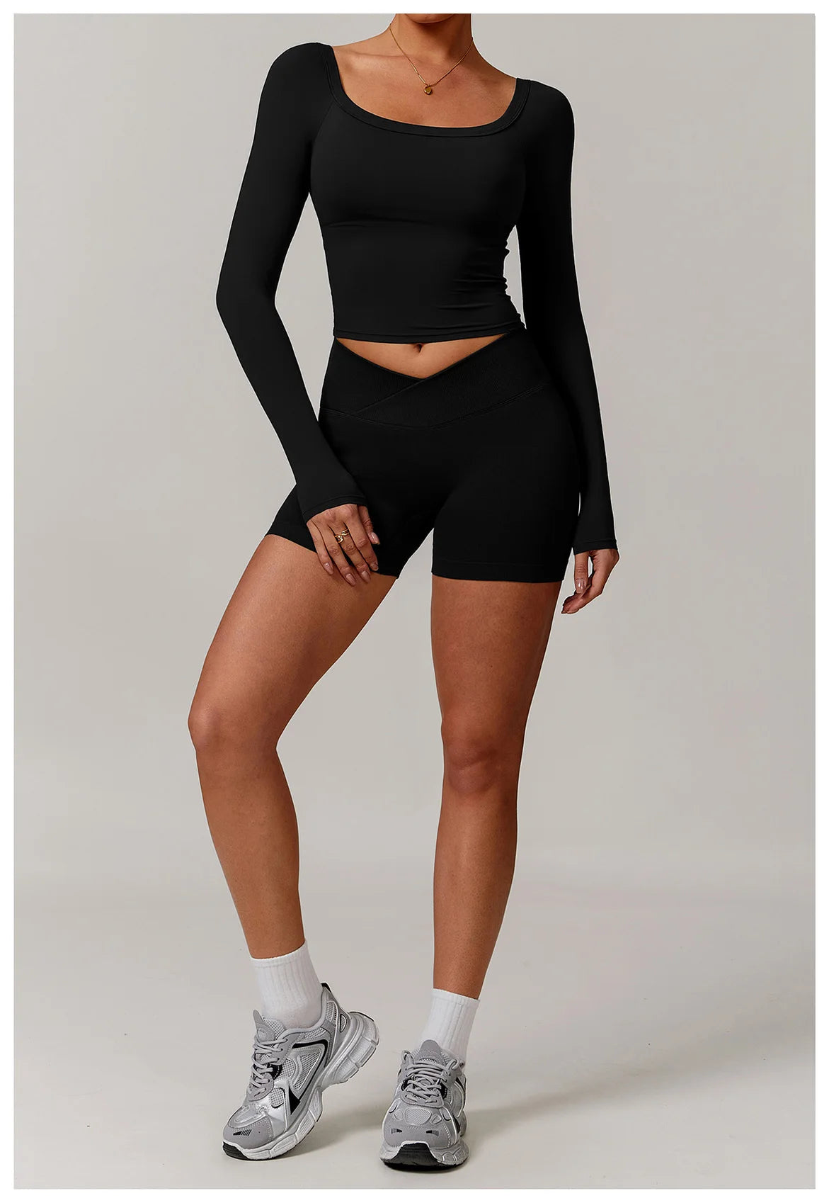 2 Pieces Yoga Suit Sports Set Women Athletic Wear Gym