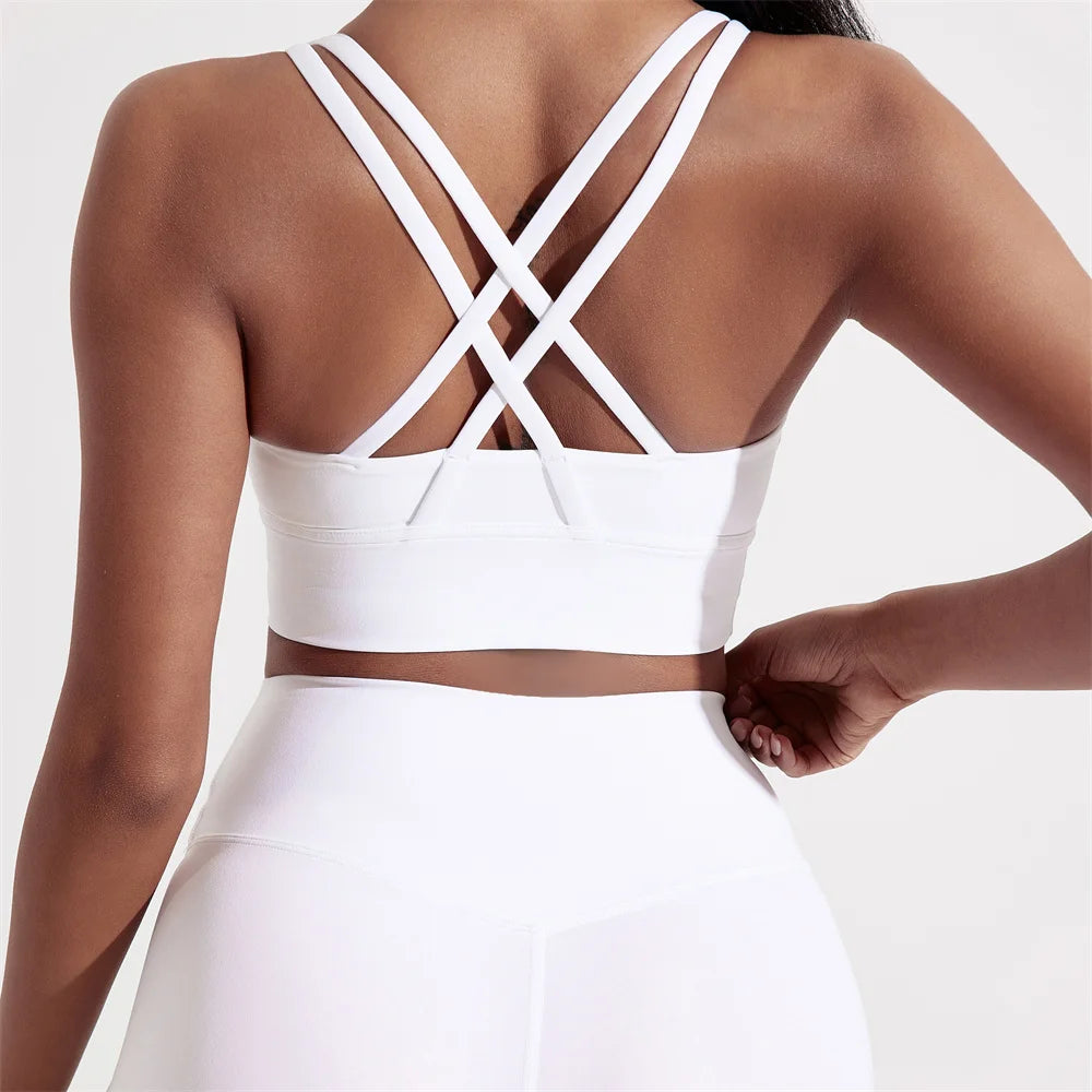 Cross back Fitness sport Bra